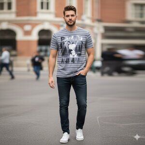 Snoopy Party Animal Grey and Black Shirt